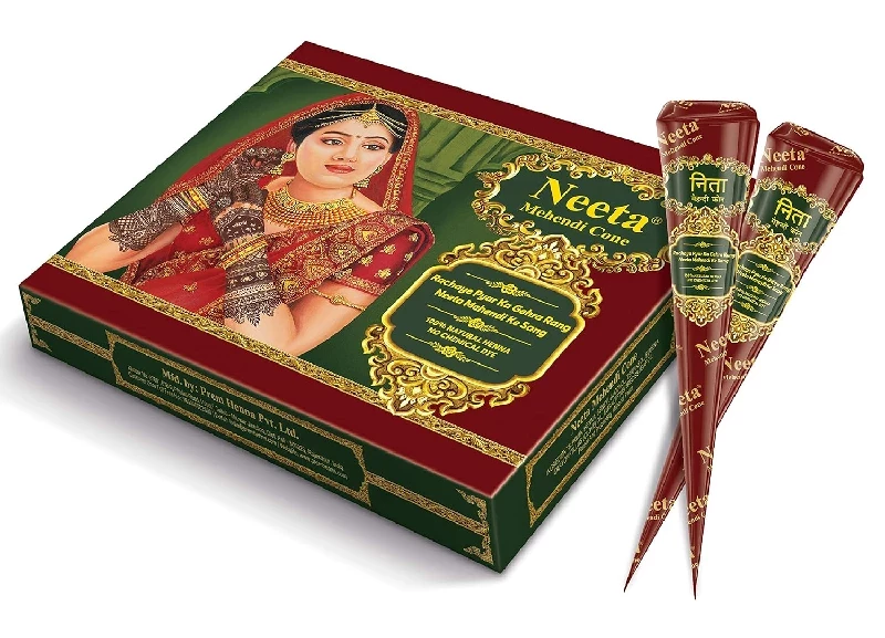 Mehandi Cone 12 Piece Mehendi Cone For Hand Designing, 180 g-1.webp